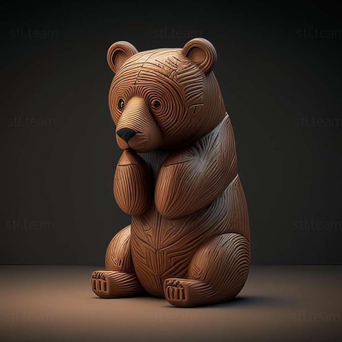 3D модель Марьям медведь знаменитое животное (STL)